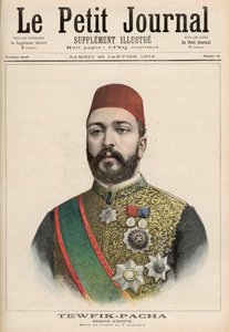 توفيق باشا (1852-1892) خديوي من مصر ، توفي في القاهرة ، 7 يناير ، من لو بيتيت جورنال ، 23 يناير 1892